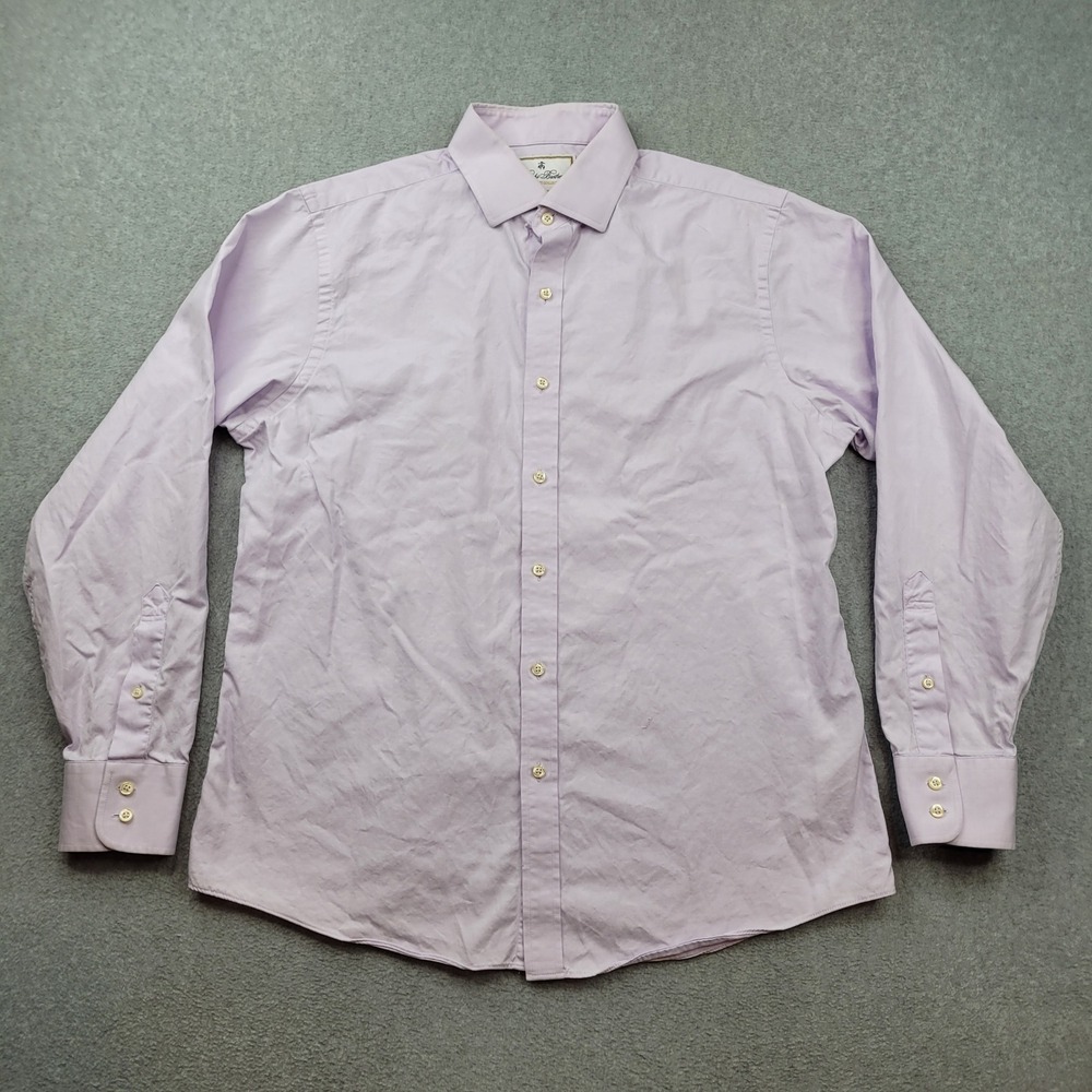 Brooks Brothers Thomas Mason Shirt Mens 16 35 Lavender Regent Fit Button Down